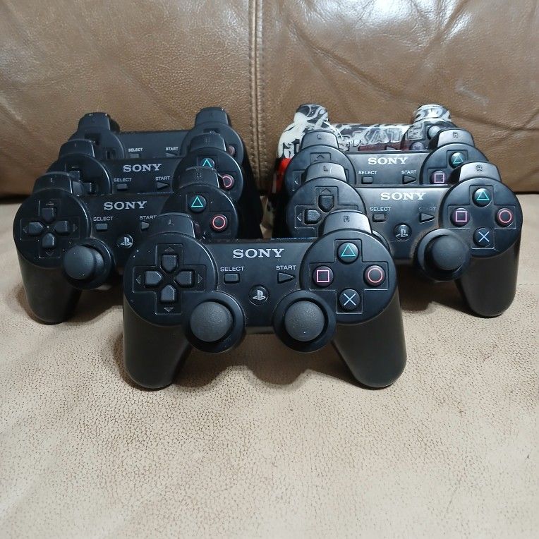 Lot Of Broken For Parts Or Repair Playstation 3 PS3 Controller 