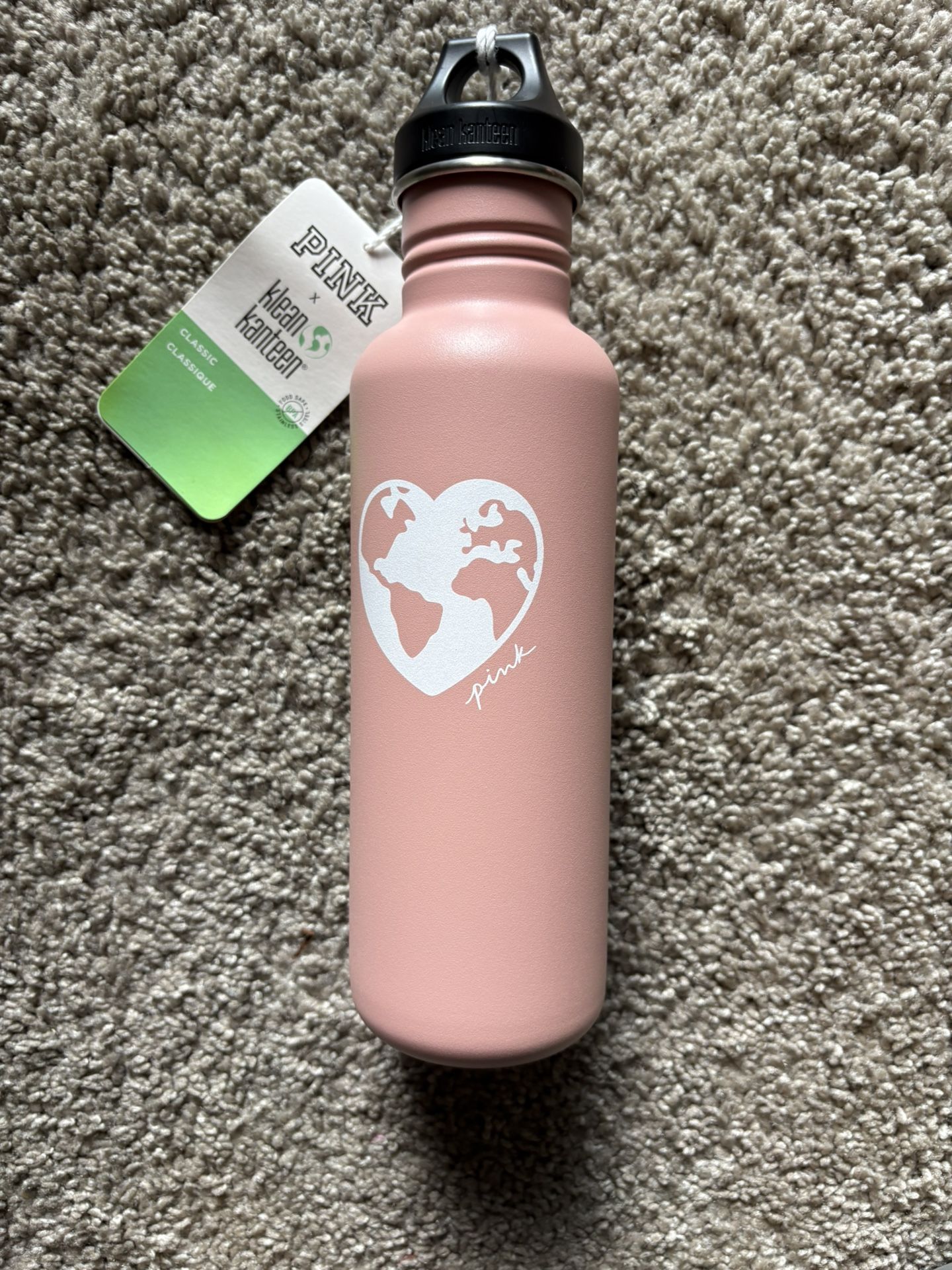 Pink Victoria’s Secret Klean Kanteen Water Bottle