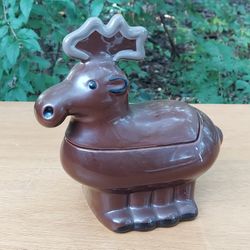 Weird Moose Cookie Jar 1980s