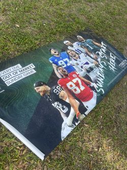DIRECT TV NFL SUNDAY TICKET VINYL BANNER 2025 SEASON RARE BAR PROMO ONLY 6'×3'