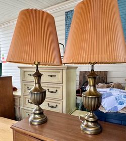 Vintage pair of table lamps.