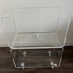 CB2 Rolling Two Shelf