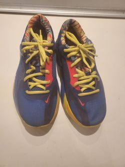 Nike KD Basketball Sneakers Blue Yellow