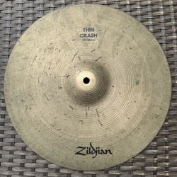 Vintage 1980s Zildjian Avedis 14” Thin Crash Cymbal 
