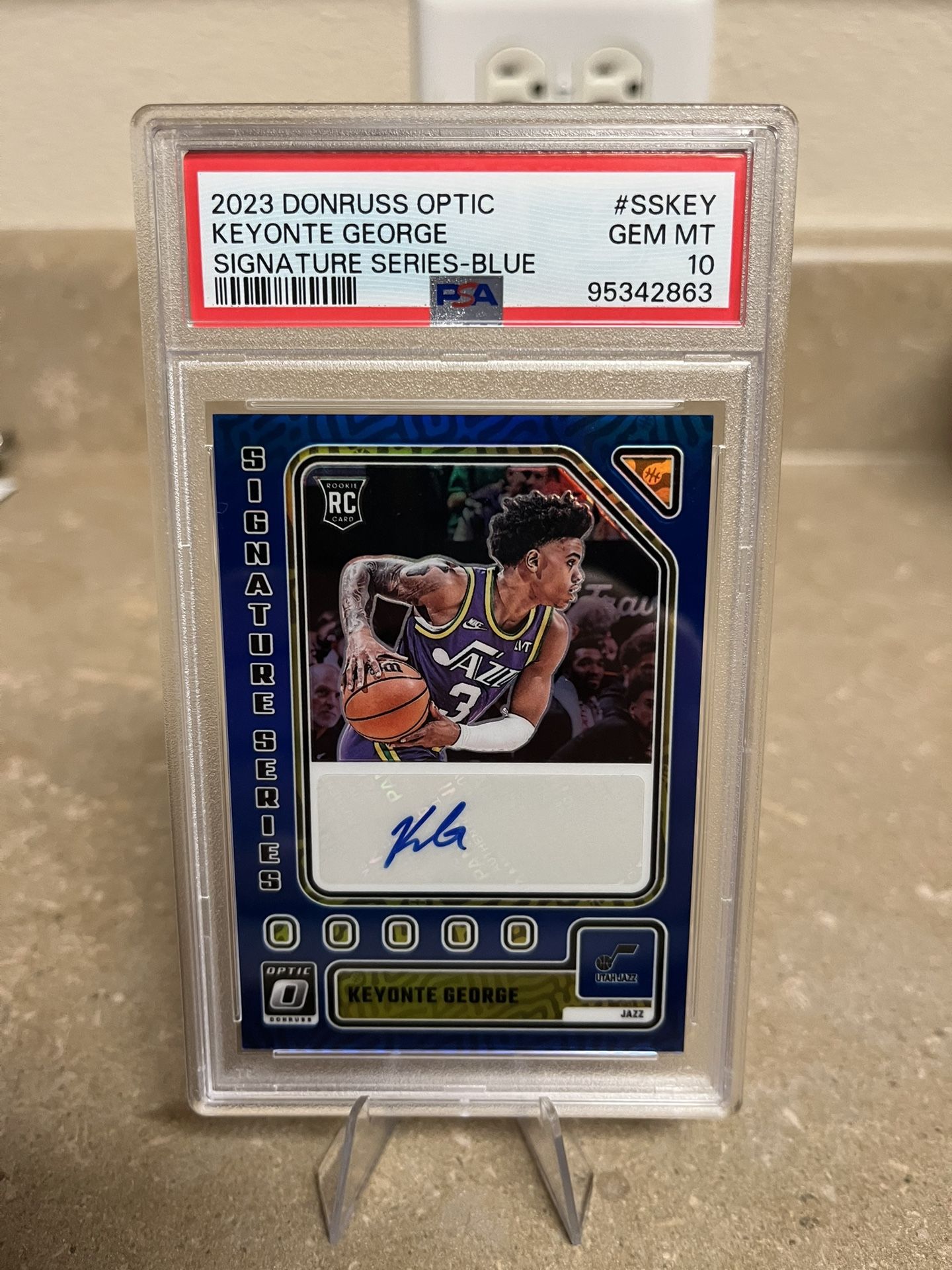 Keyonte George Optic Rookie Autograph PSA 10