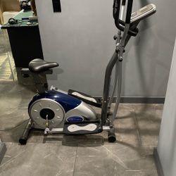 Stationary Cardio Dual Trainer Exercise Machine 