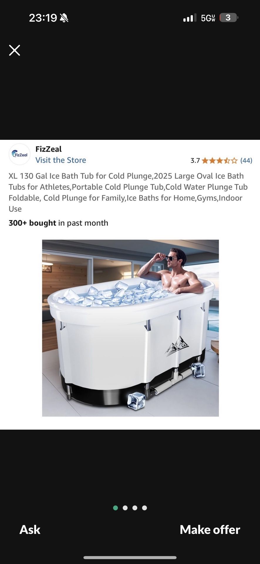 Ice Bath Tub for Cold Plunge,2025 Large Oval Ice Bath Tubs for Athletes,Portable Cold Plunge Tub,Cold Water Plunge Tub Foldable, Cold Plunge for Famil