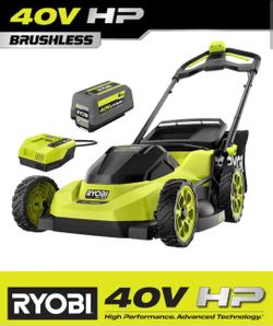 RYOBI
40V HP Brushless 20 in. Cordless Battery Walk Behind Push Lawn Mower with 6.0 Ah Battery and Charger