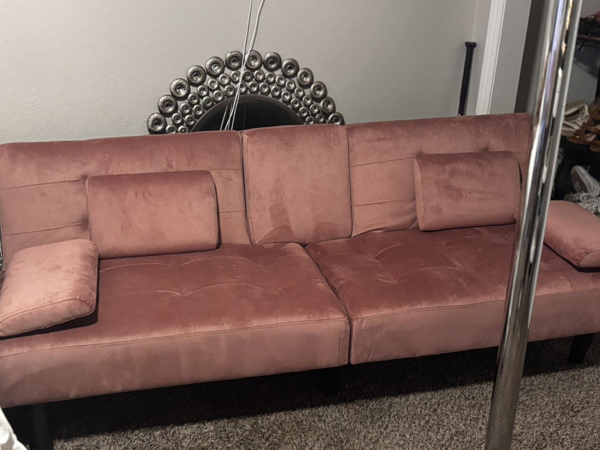 Futon/couch Bed (PINK)
