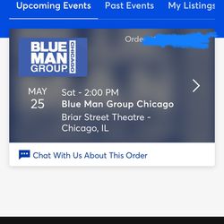 Blue Man Group- Sat, May 25 (2:00)