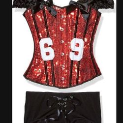 Halloween Sequin Corset Costume 
