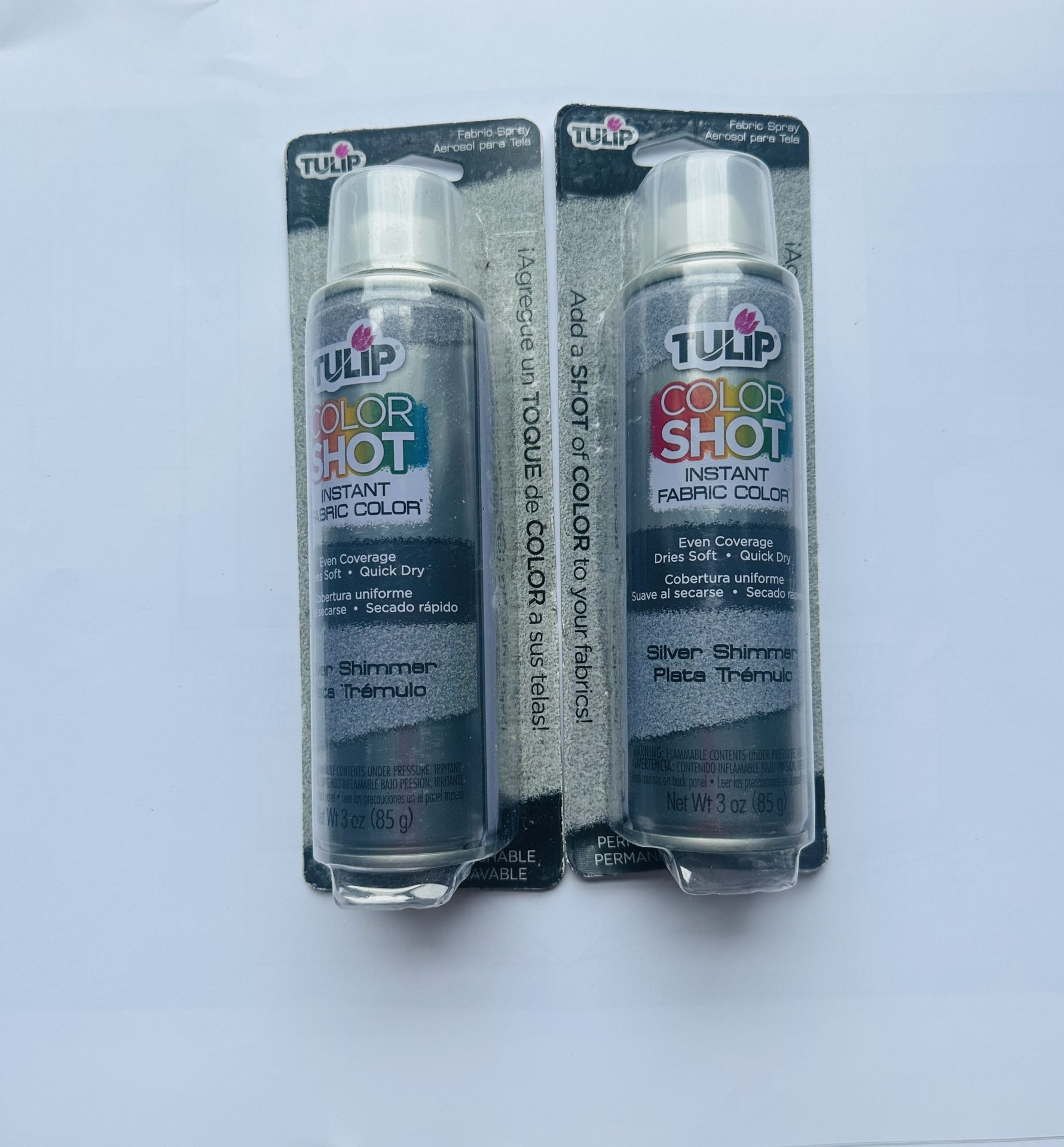 New Tulip ColorShot, Silver Shimmer, $15/2cans