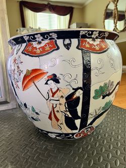 Large Decorative Asian-Style Ceramic Vases – Individual or Set