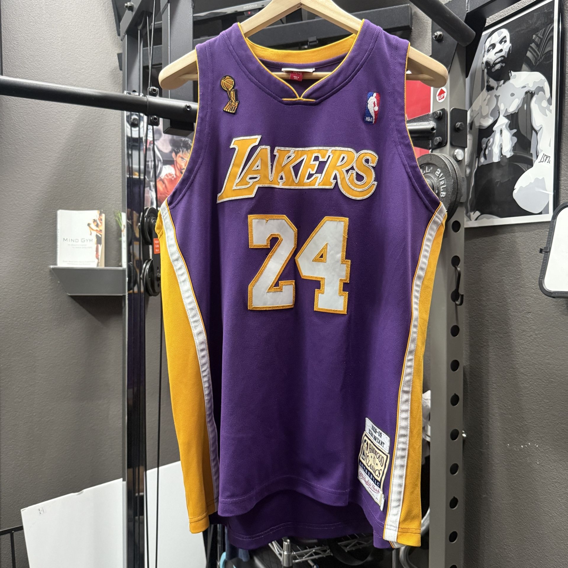 100% Authentic Mitchell & Ness Kobe Bryant 08-09 LA Lakers Finals Jersey Sz 48XL READ
