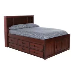 Merlot 6 Drawer Captains Bed With Mattress (Full)