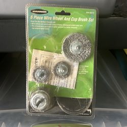 4 piece wire wheel and cup brush set