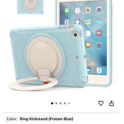 BATYUE iPad Mini Case for iPad Mini 1/2/3 Generation Heavy Duty Three Layer with handle(FrozenBlue)