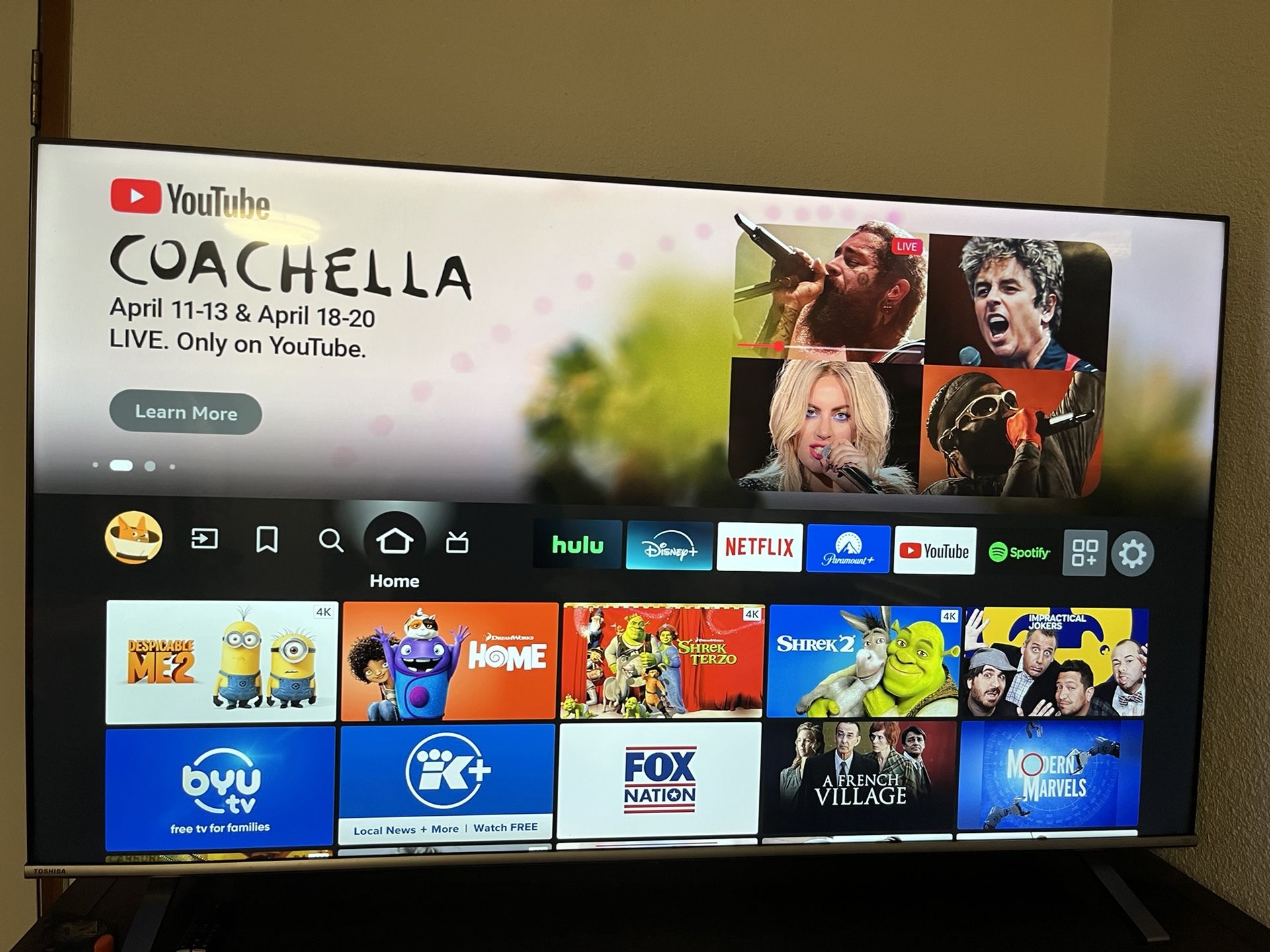 Toshiba 60” fire tv