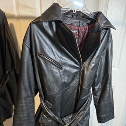 Women’s Large Black Leather Jacket