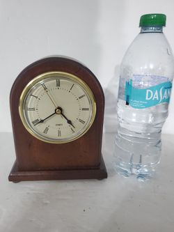 Solid Mahogany Bombay Desk Clock