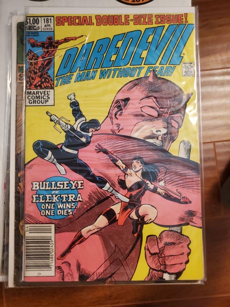 Daredevil #181 death of electra (comic book comics)