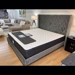 beds frames tall headboard sizes available delivery available | king Queen sizes bed frames 