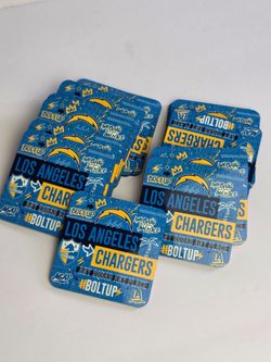 Los Angeles Chargers Official Synthetic Cork Coasters 4" x 4" Set of 16 ~ New