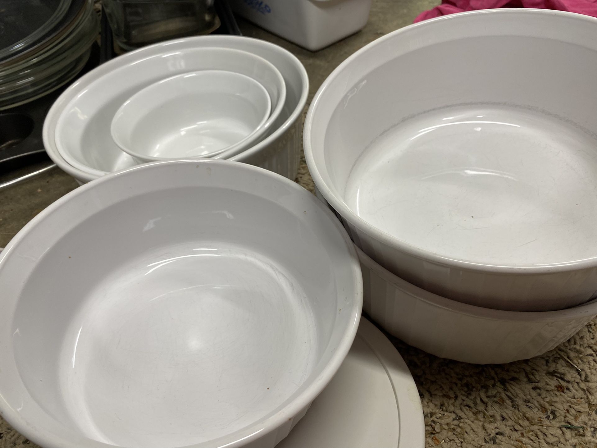 Misc Corningware Sets! New And Vintage! French White And Patterned 