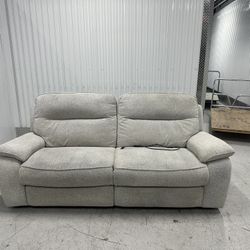 Nice Comfy Gray Electric Recliner Sofa Couch 