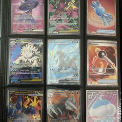 Mixed pokemon card lot binder full arts a specs trainers v