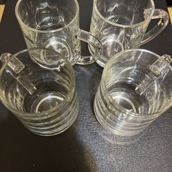 Clear Glass Mug Set