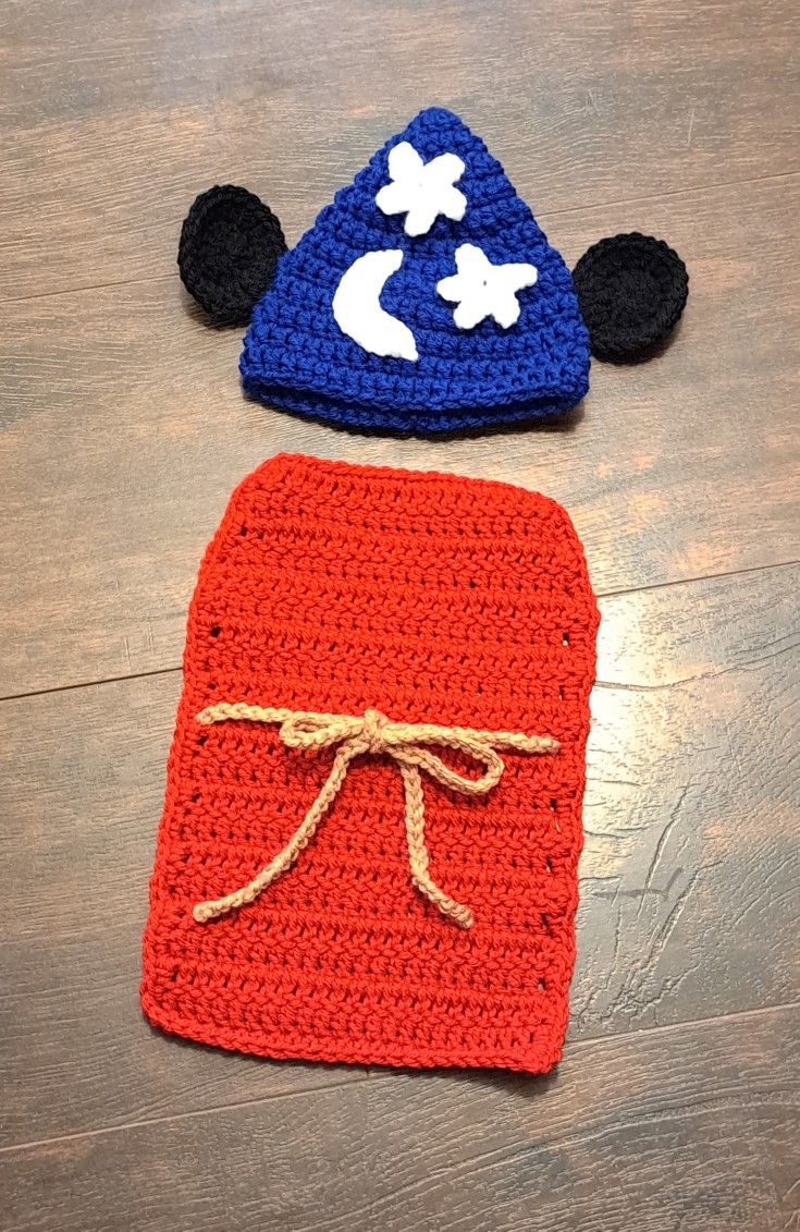 Wizard Mickey Mouse Costume Halloween Newborn Photo Prop