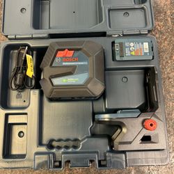 Bosch Green Self Leveling Cross Line + Plumb Point 