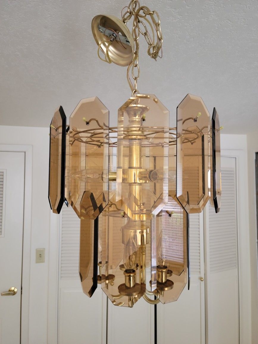 Vintage Chandelier Late 70s Vintage