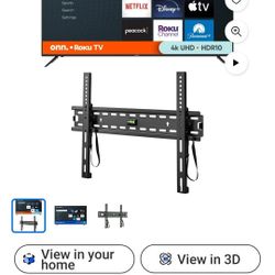 70" Roko Smart Rv W/ Wall Mount W/ Remote