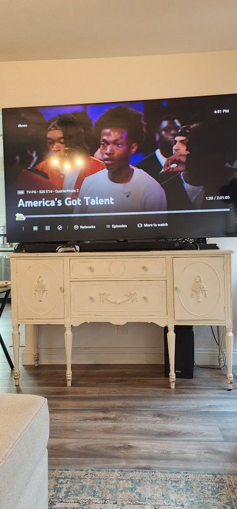 Shabby Antique Credenza TV Stand