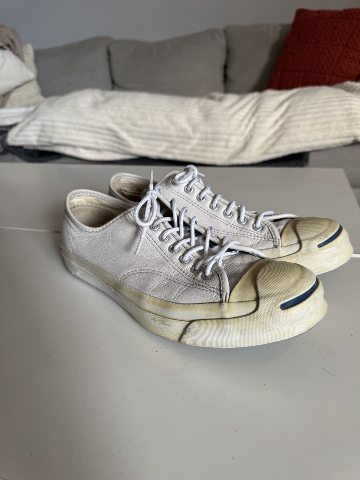 Converse Jack Purcell White leather Men’s 10.5