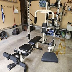 Impex Powerhouse Smith Machine FID adjustable Weight Bench 