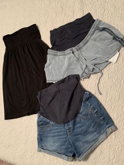 Maternity shorts and skirt