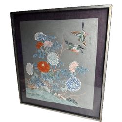 Suzhou Embroidery Panel Floral Pattern 30’s China