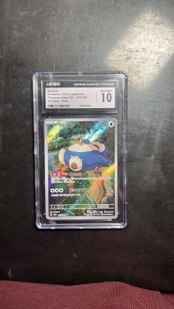 CGC GEM MINT 10 Snorlax 181/165 SV2A Japanese Pokemon Card 151 Art Rare 181