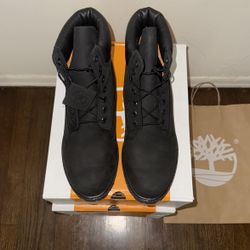 Brand New Timberland 6 Inch Premium Boots In Black Size 10