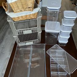 Organizing Bundle- Oxo Canisters, Baskets, Bins