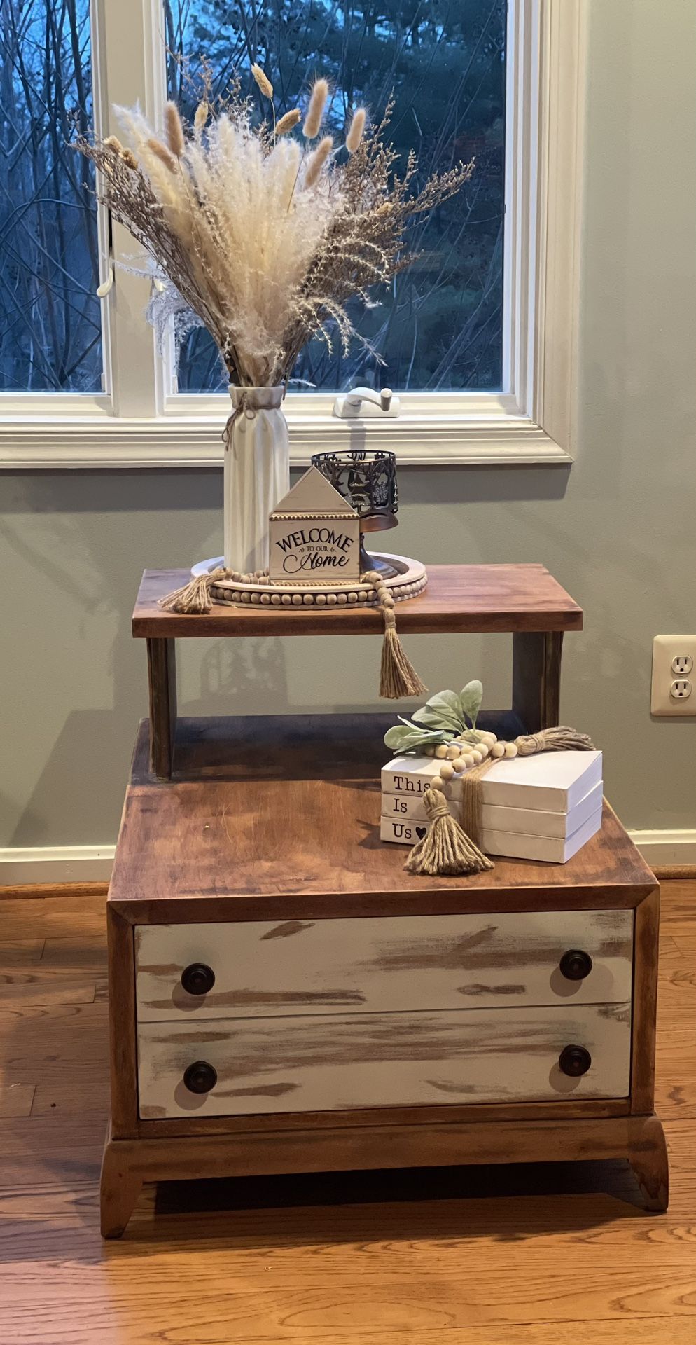 Rustic End Table
