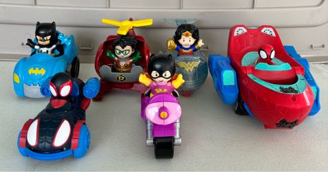DC/ Marvel Little People vehicles