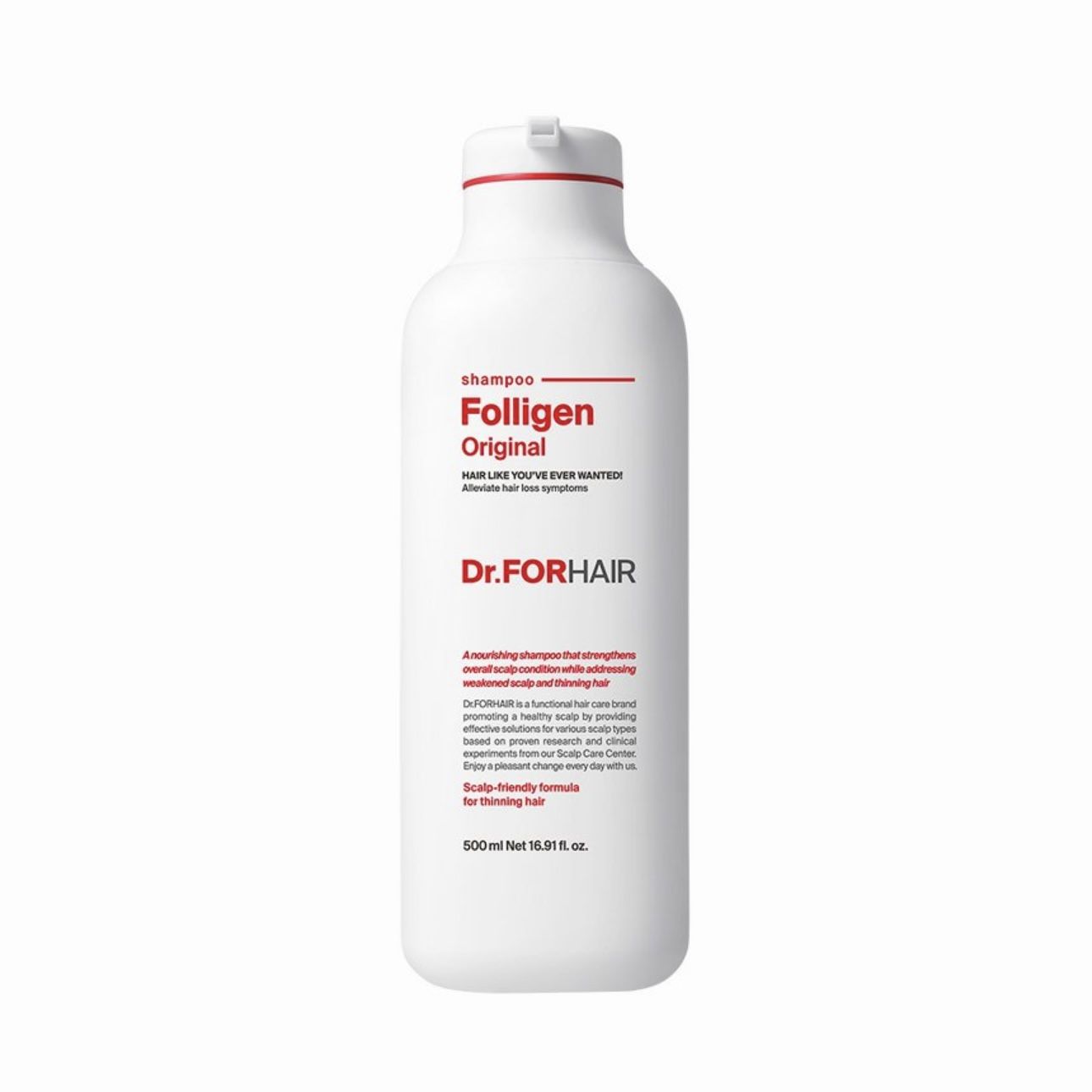 Dr. FORHAIR Folligen Original Shampoo, 1 Pack 25.36 fl oz (750ml)
