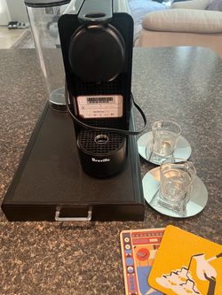 Nespresso Essenza Mini by Breville with Capsule Drawer and Espresso Cups