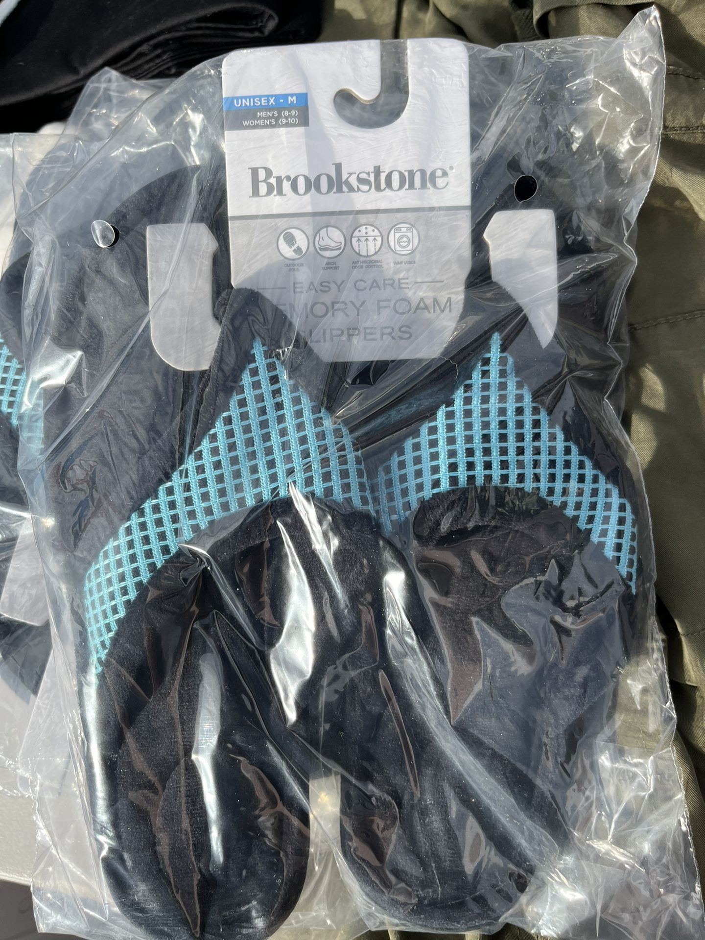 Brookstone Memory Foam Slippers