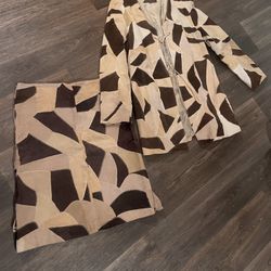 Jacket and skirt set