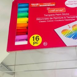 Craft Smart Tempera Paint Sticks 16-Piece Packs